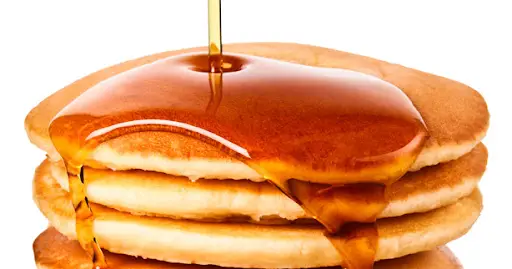 Pancake with honey topings