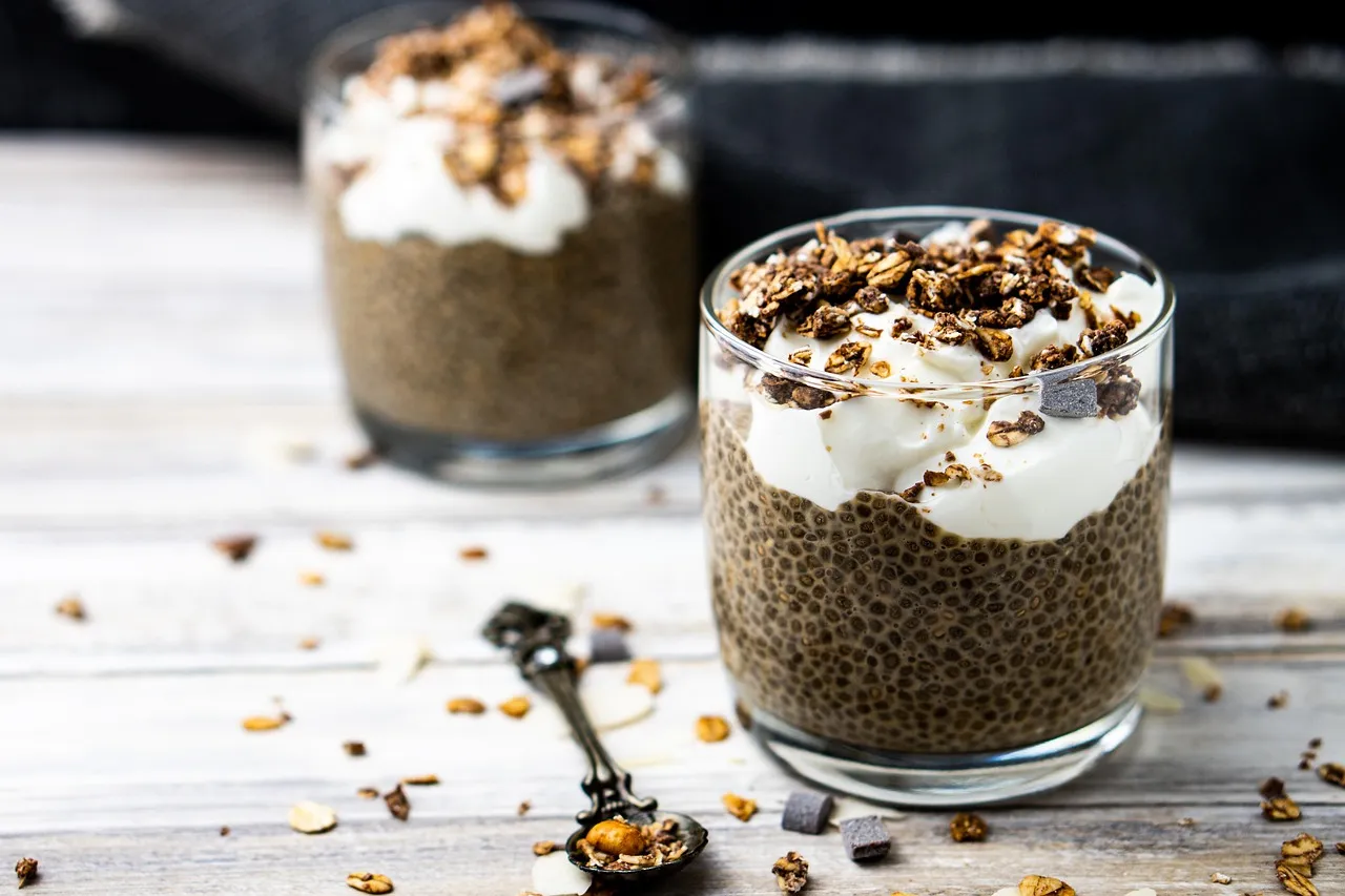 Chia seed pudding breakfast